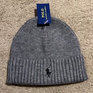 Polo by Ralph Lauren Charcoal Knit Hat